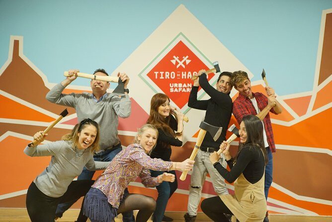 Axe Throwing 2 Hour Session - Learning the techniques: aim, form, and the group’s competitive streak
