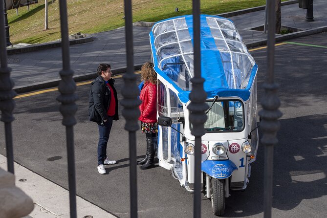 Eco Friendly Tuk Tuk Experience with the Local in Madrid - Cibeles Fountain, Puerta de Alcalá, and Plaza de Santa Ana
