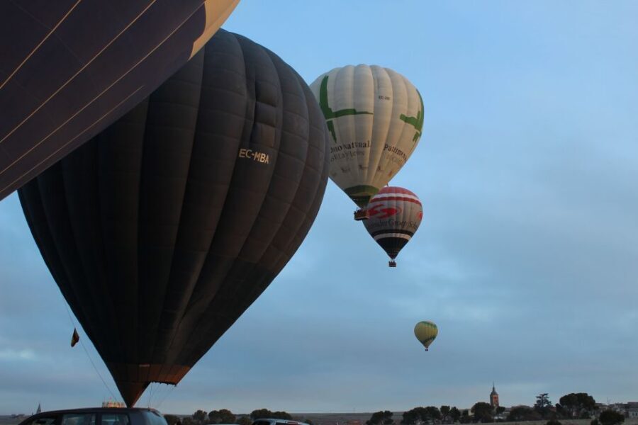 From Madrid: Hot Air Balloon over Toledo - The brunch, Cava toast, and pilot-signed certificate