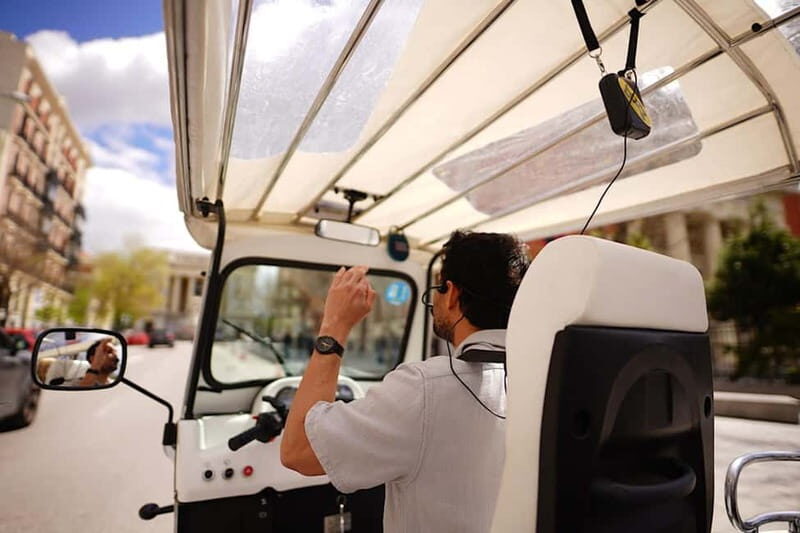 Madrid: Discover the City by Private Electric Tuk Tuk - Puerta de Alcalá, Retiro Park, Bank of Spain: Icon Spots That Make Your Photos Pop