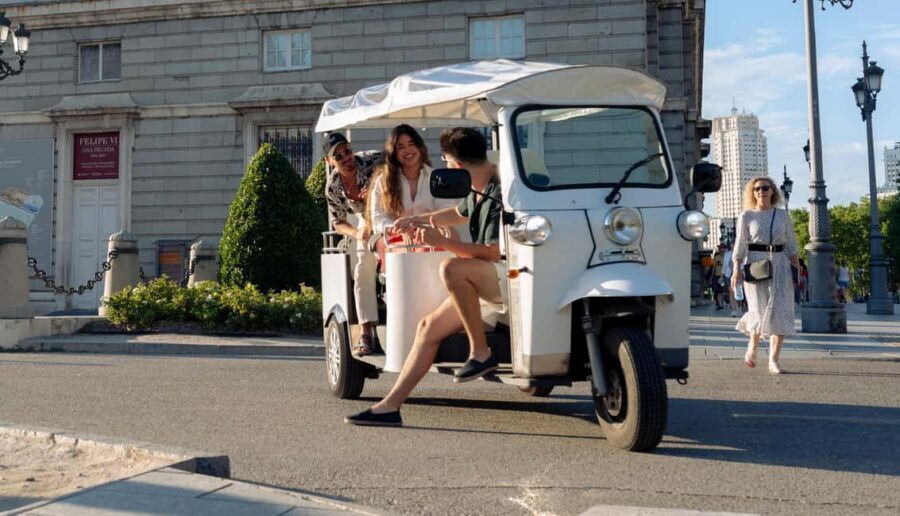 Madrid: Eco-Friendly, Private, and Unique Tuk Tuk Experience - Royal Palace area: short photo stops that still feel worth it