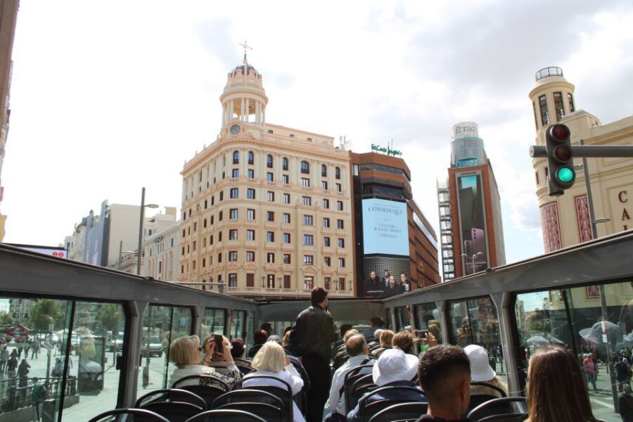 Madrid: Open-Top Big Bus Sightseeing Tour with Live Guide - Cibeles and Atocha: Classic Madrid Center Energy