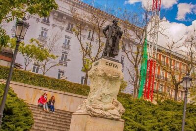 Madrid: Prado Museum and El Retiro Park Guided Tour - Finding Your Guide at Puerta de la Independencia (IBE TOURS Sign)