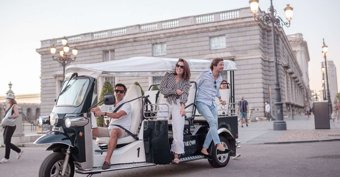Madrid: Private City Tour by Eco Tuk Tuk - Where you meet: the Plaza de Oriente pickup that can confuse you once