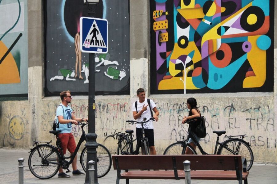 Madrid: Street Art Bike Tour - Alonso Martínez and Boa Mistura: Festival-Scale Work With a Local Link