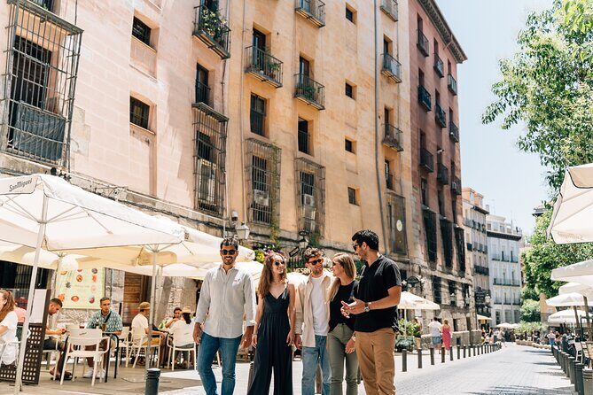 Madrid Tapas & Wine Tour with Rooftop Views and Local Guide - Stop 4 in the Barrio de las Letras: Plaza de Santa Ana to Spanish Theater