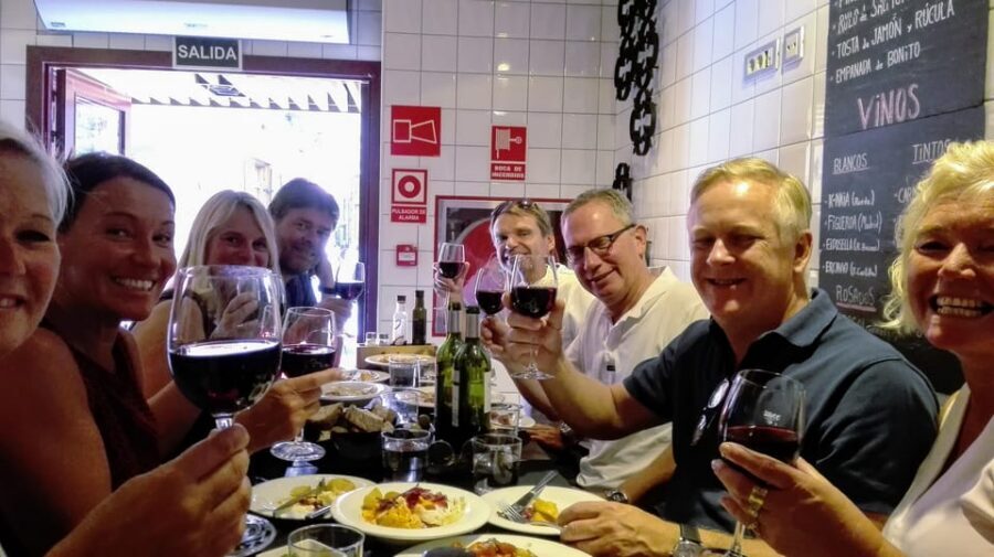 Madrid: Wine & Tapas Lunch tour - Four wines and tapas at three taverns: what you’re actually getting for your $93