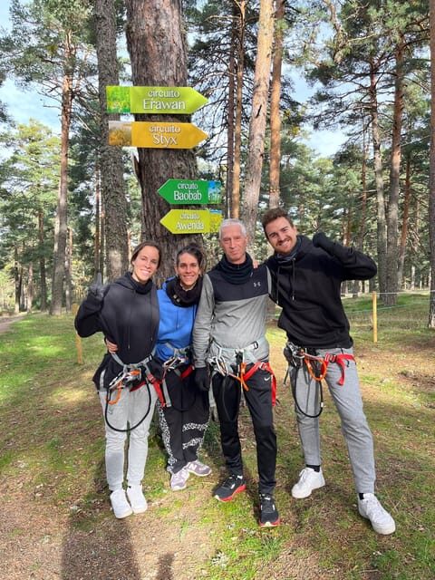 Madrid: Zip line circuits high in the trees - How the Tree Circuits Work: Linked Runs From 2 to 12 Meters