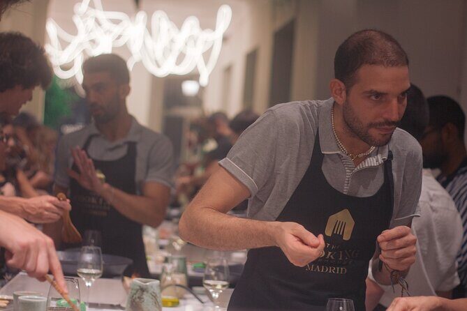 Paella Cooking Class in Madrid with Bottomless Wine Pairing - Start With Cava, Then Get Your Station and Your Role