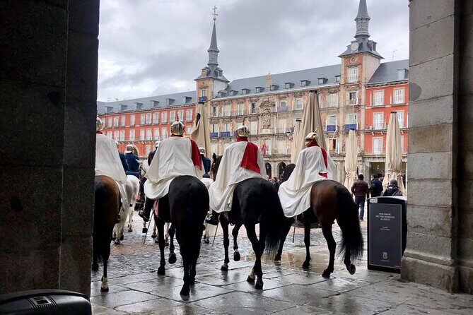 Private Walking Tour to Royal Palace and Old Town of Madrid - Plaza Mayor: charm, meeting point energy, and side streets