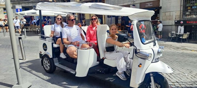 "See Madrid Differently: A Premium Private Tuk Tuk Ride" - How the ride timing works (and why 1 vs 4 hours matters)