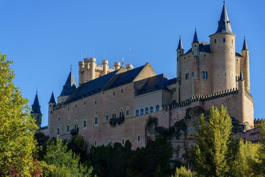 Segovia - Old Town tour including Castle visit - Gothic Cathedral in Plaza Mayor: stained glass plus smart structure