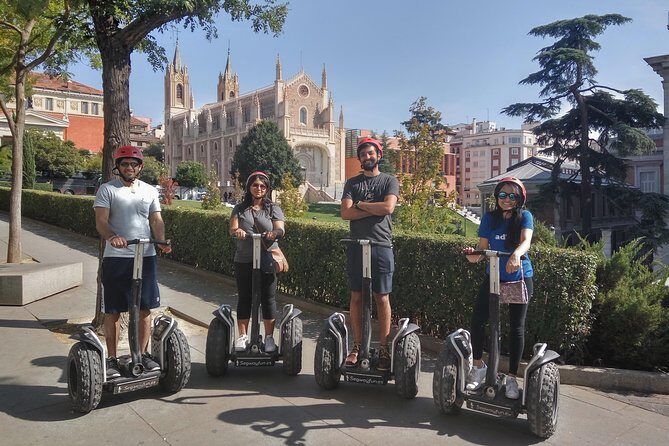 Segway Private Tour in the Historic Center of Madrid - The narrow street viewpoint: Royal Palace and Almudena in one frame