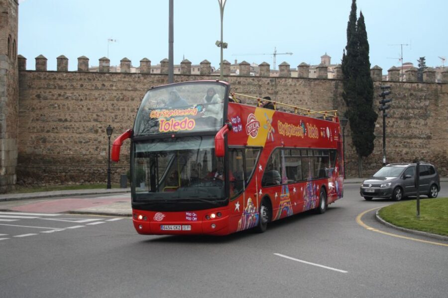 Toledo: City Sightseeing Hop-On Hop-Off Bus Tour & Extras - San Servando Castle across the river: seeing Toledo from the outside-in