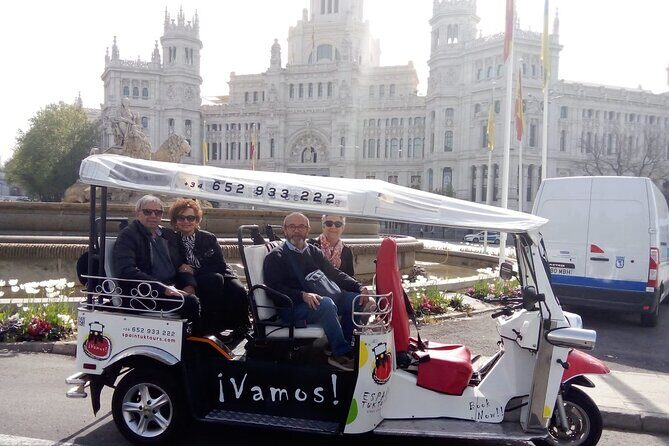 Tour Madrid in 2 hours! Electric Tuk - Fast, Fun, and Exclusive - A fast tour through Debod, Plaza Mayor, and Mercado San Miguel